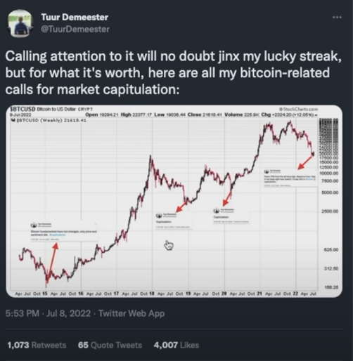 Sam Bankman-Fried: The Crypto Market JUST Bottomed tweet