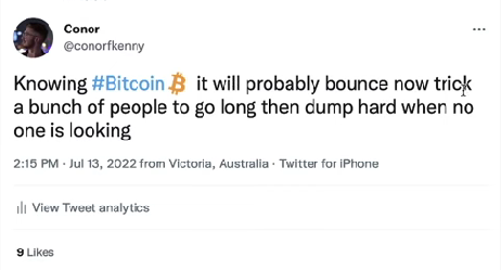 CRYPTO CRASH ABOUT TO GET WORSE tweet