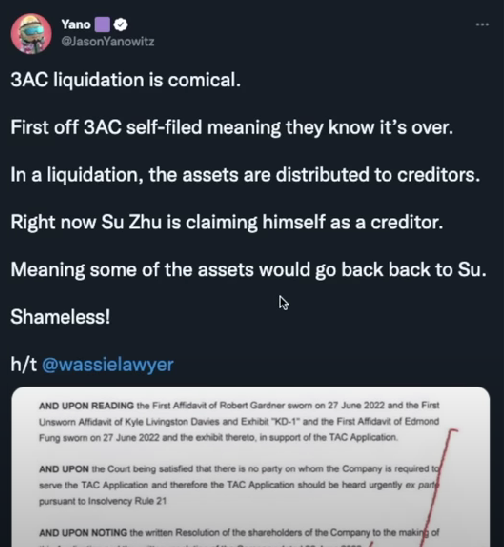 The NEXT Celsius?! 3AC Declares Bankruptcy