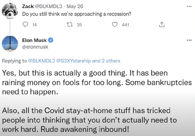 Tesla Sells 75% of Its Bitcoin tweet
