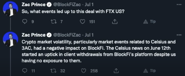 The NEXT Celsius?! 3AC Declares Bankruptcy tweet 2