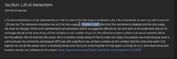 TERRA LUNA CLASSIC BURN UPDATE picture