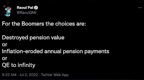 Raoul Pal There's Only One Way Out Of This tweet 5