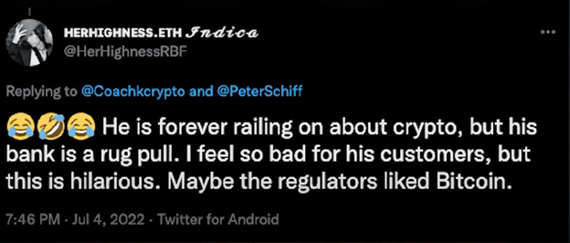 Bitcoin Hater Peter Schiff's Euro Bank SUSPENDED photo