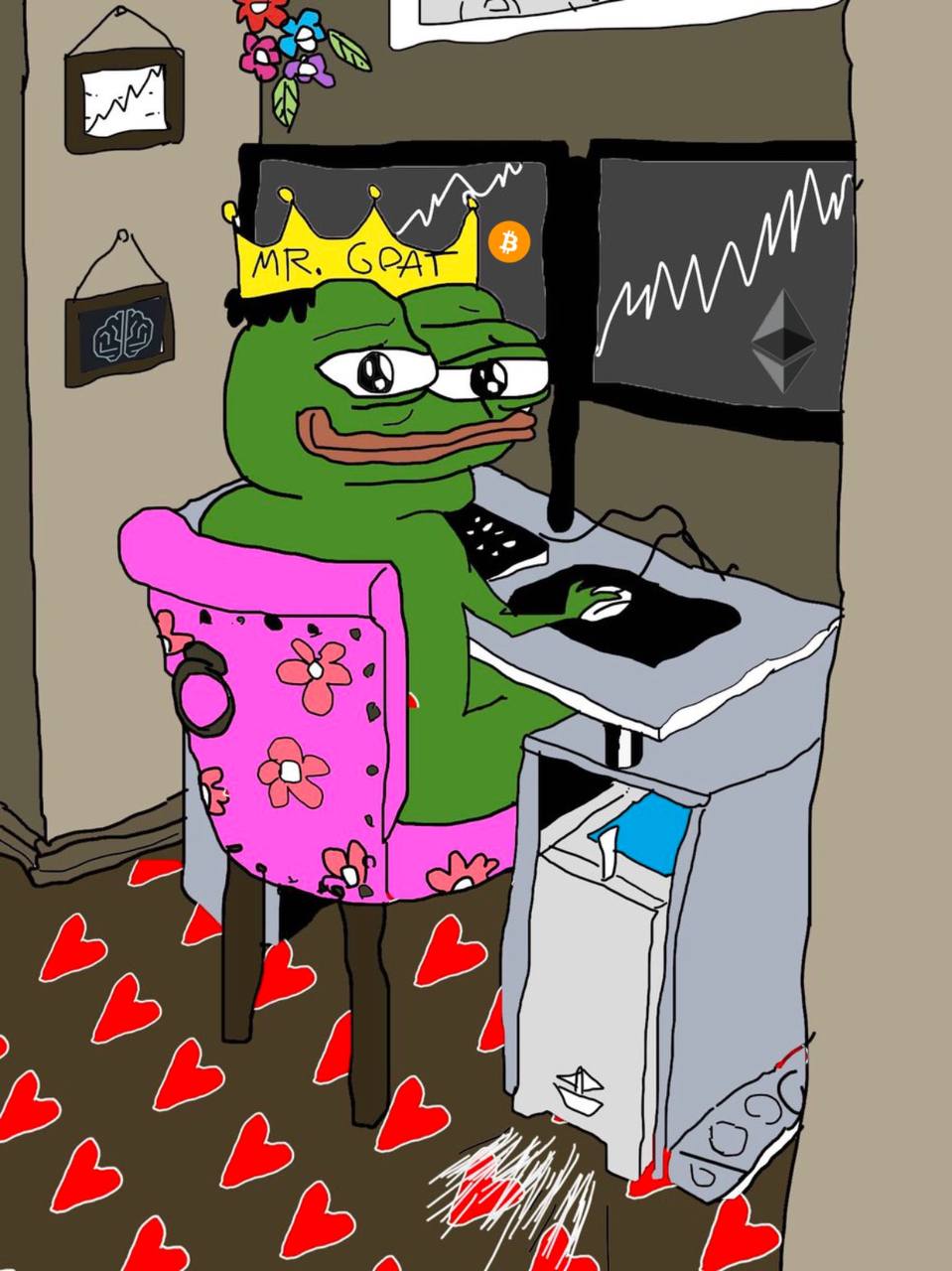 BTC slow bleeding ALTs holding lines.